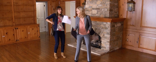 Parks and Rec Leslie and Ann dance